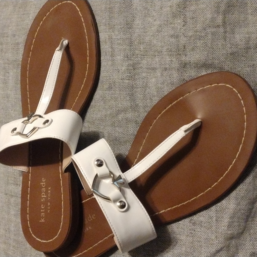 White Kate Spade sandals